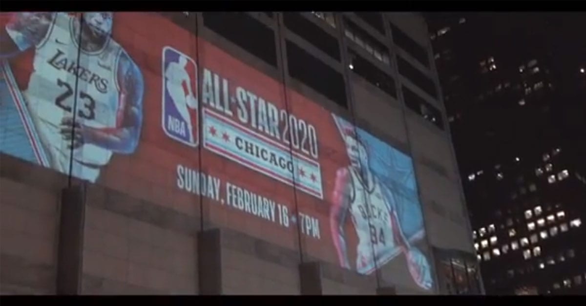 Projection Mapping NBA All-star Game
