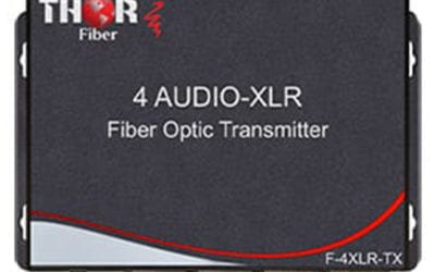 Thor XLR 4 Channel Audio Over Fiber Transmitter/Receiver Kit