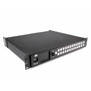 Barco PDS-4k presentation switcher angled front view
