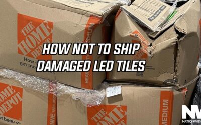 HOW NOT TO SHIP DAMAGED LED TILES