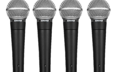 Shure SM58 Microphone – 4 Pack